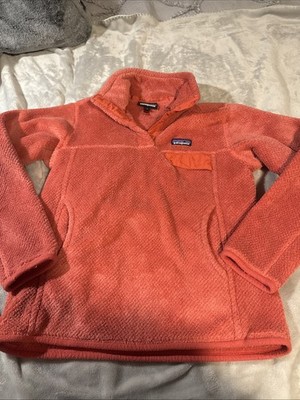 patagonia jacket Small With Pockets Half Button Up Coral Color Top Pullover
