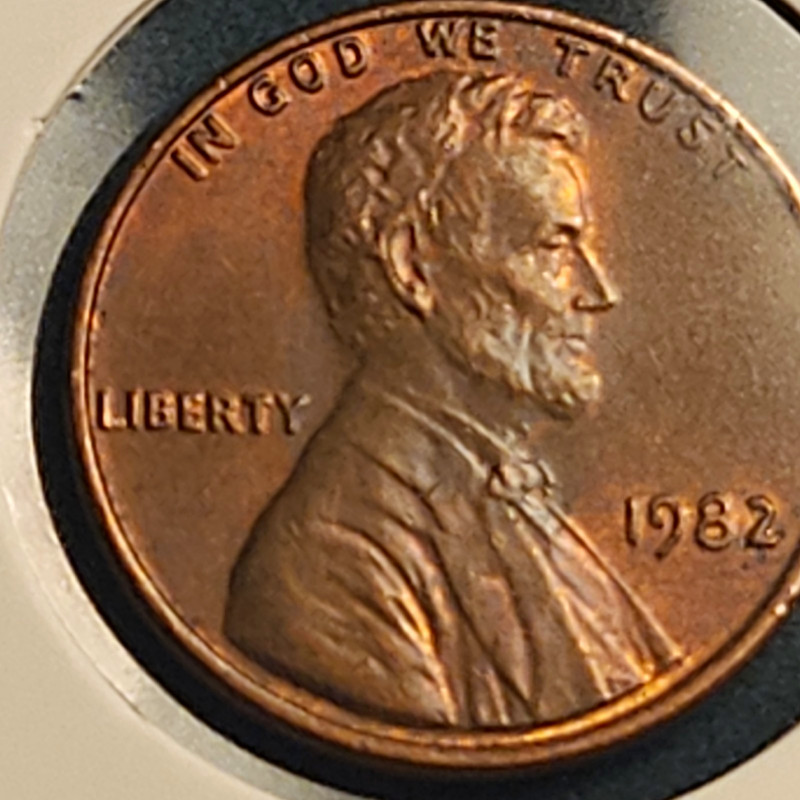 1982 Lincoln Memorial  ,LARGE DATE RD P MINT. 64 Grade Great Coin