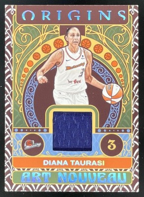 2023-24 Panini Origins WNBA Art Nouveau Memorabilia #AN-DTR Diana Taurasi
