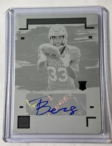 2024 Panini Impeccable Trey Benson Canvas Creations Printing Plate Auto 1 Of 1