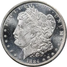 1884-CC Morgan Silver Dollar PCGS MS62 DMPL Nice Eye Appeal Strong Strike
