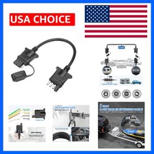 4-Pin Flat Trailer Extension Cable 12 Inch, Heavy Duty 18AWG Copper 4 Way Wir...