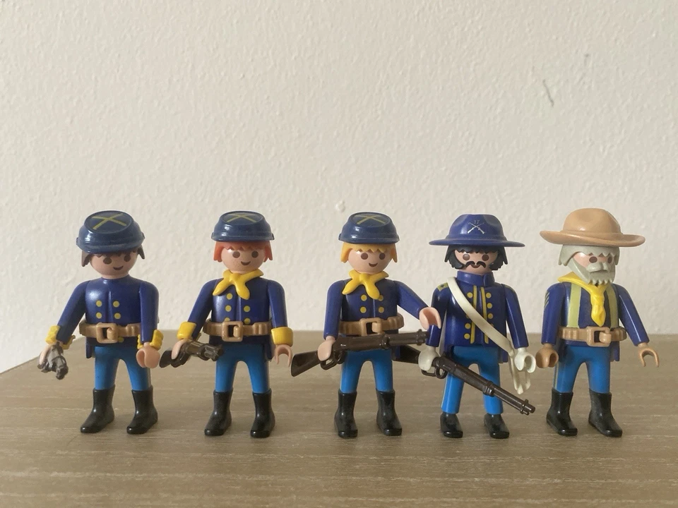 Playmobil Western Vintage – Soldati Nordisti & Indiani - Lotto Anni ‘80 ‘90 - Immagine 2 di 4