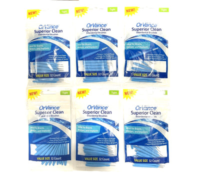 ORVANCE Interdental Brushes - 32 Count (PACK OF 6)