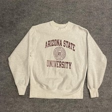Champion Reverse Weave Arizona State University Sweatshirt Mens L Gray College