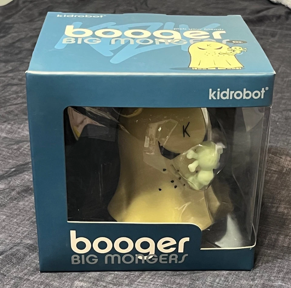 Frank Kozik SIGNED Kidrobot 5" Booger Big Monger Figure Ghost - Image 2 of 4
