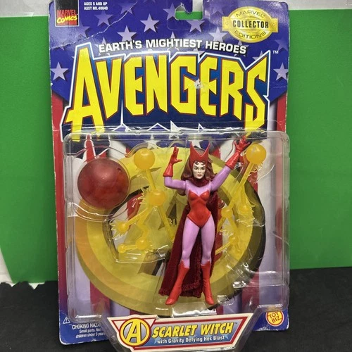 VINTAGE Avengers Scarlet Witch Collector Edition Action Figure 1997 Toy Biz Toys