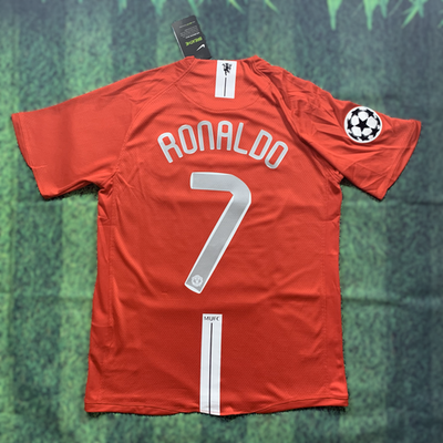 Cristiano Ronaldo Manchester United 2007-2008 Retro Home Jersey