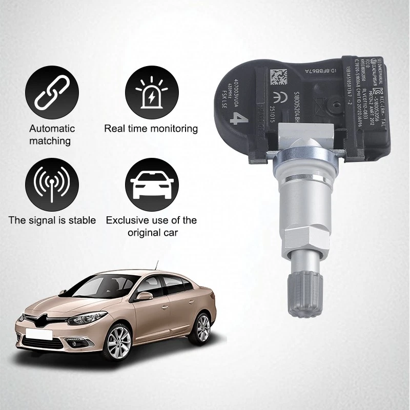 4X TPMS Pre-Coded Tire Pressure Sensor for Nissan Qashqai mk2 J11 2014-2017 - Image 3 of 4