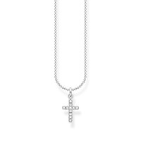 Thomas Sabo SCKE150308 Halskette Mit AnhäNger Damen Kreuz Zirkonia Silber