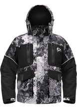 Piscifun Ice Fishing Jacket, Floating Waterproof Ice Fishing Coat, Camo Veil Med