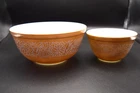Vintage 1970's PYREX Woodland Mixing Bowls - Set of 2 - #401 & #403-Very Good