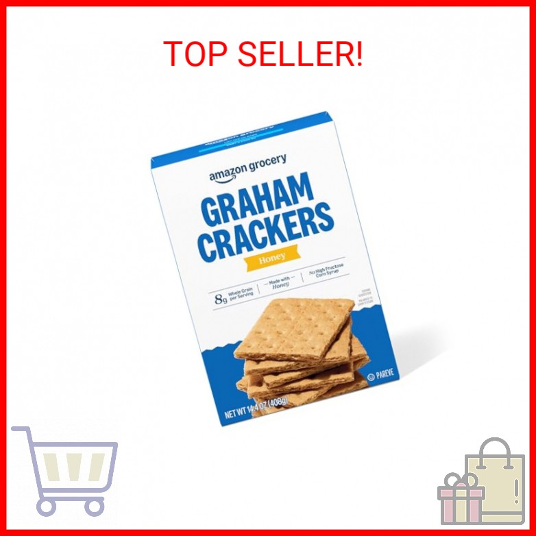 Amazon Grocery, Honey Graham Crackers, 14.4 Oz (Previously Happy Belly, Packagin