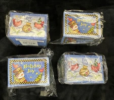 Lot: HOLIDAY JOY Adhesive Gift Tags, 100/box, Debra Jordan Bryan, Snowman, Birds