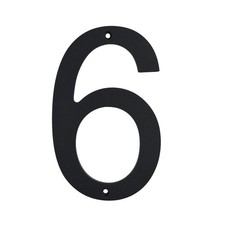 6 Inch House Number For Outside Stainless Steel Mailbox Rustproof Screw In Black