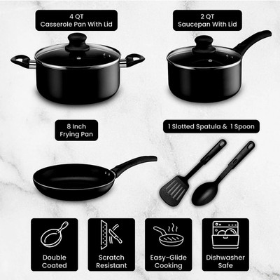 Chef's Star Pots And Pans Nonstick, Kitchen Cookware Sets, Aluminum