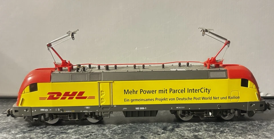 (BV) Piko H0 71002 E-Lok BR 182 009-1 DB DHL [digital, ESU, DC, OVP] - Bild 2 von 4