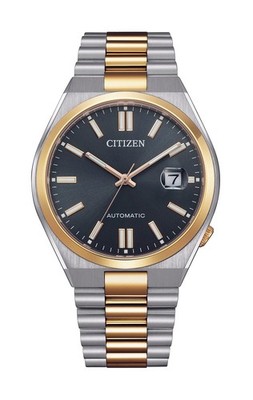 CITIZEN Tsuyosa NJ0154-80H Black Watch with Two-Tone Steel Strap