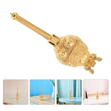 2 Pcs Decorative Christian Holy Water Bottles Catholic Glass Alloy Water Holder