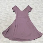 Pact Dress Womens Medium Purple Pullover Short Sleeve