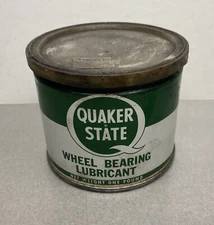 Vintage Quaker State Wheel Bearing Lubricant Can 1 Lb