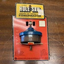 1972 NOS Power Master 5 Blade Hole Saw 1" Up To 2-1/2" Handyman For Power Tools