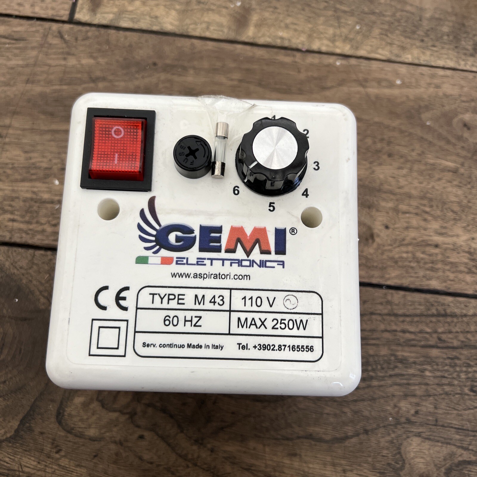 Gemi Elettronica Aspiratori Type M 43 Power Supply 110 V for Chimney