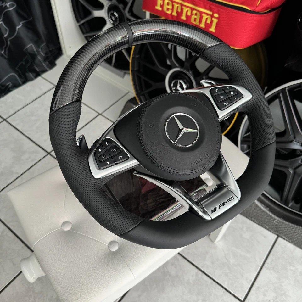 Mercedes AMG Sportlenkrad Carbon C63 Glc63 G63 C43 Glc43 Lenkrad W205 X253 Neu - Bild 3 von 4