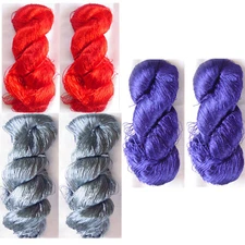 6 Thread Yarn Lace Skeins Knitting Work Reel Silk Fabric 690g Woven Sari