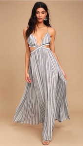 white cut out maxi dress