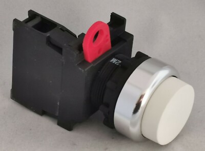 A22R-TW-10M Omron 22mm Pushbutton Switch White SPST-NO Momentary