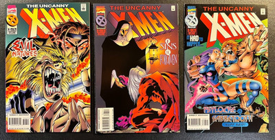 Uncanny X Men 326 327 328 Gambit Wolverine Psylocke Jean Grey V 1 Marvel Comics