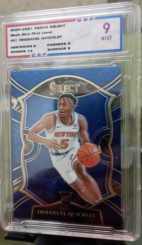IMMANUEL QUICKLEY 2020-21 Panini Select Base Blue 1st Level NBA card (GRP-9Mint) - Image 2 of 4