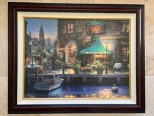 CAO YONG - WAITING FOR CAPTAIN - 30" x 40" - SIGNED S/N HAND EMBELLISHED W/COA