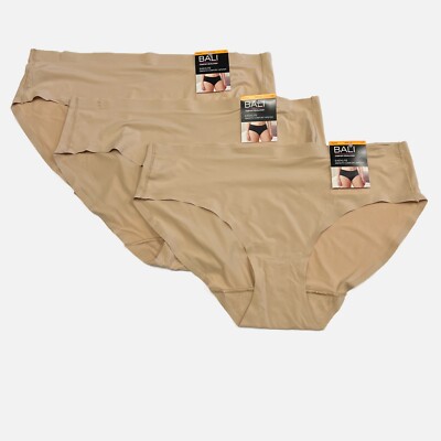 Bali Easylite Hipster Panty L 7 LARGE 3 Pack Panties DFEL63 Seamless NEW