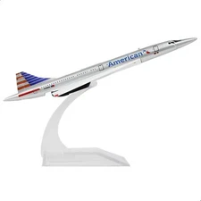 1/400 Scale AA Concorde Diecast Metal Airplane Model Kit with Stand Fantasy