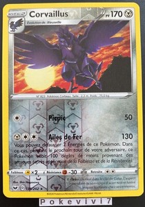 Carte Pokemon Corvaillus 135 2 Rare Reverse Epee Et Bouclier 1 Eb01 Fr Neuf Ebay