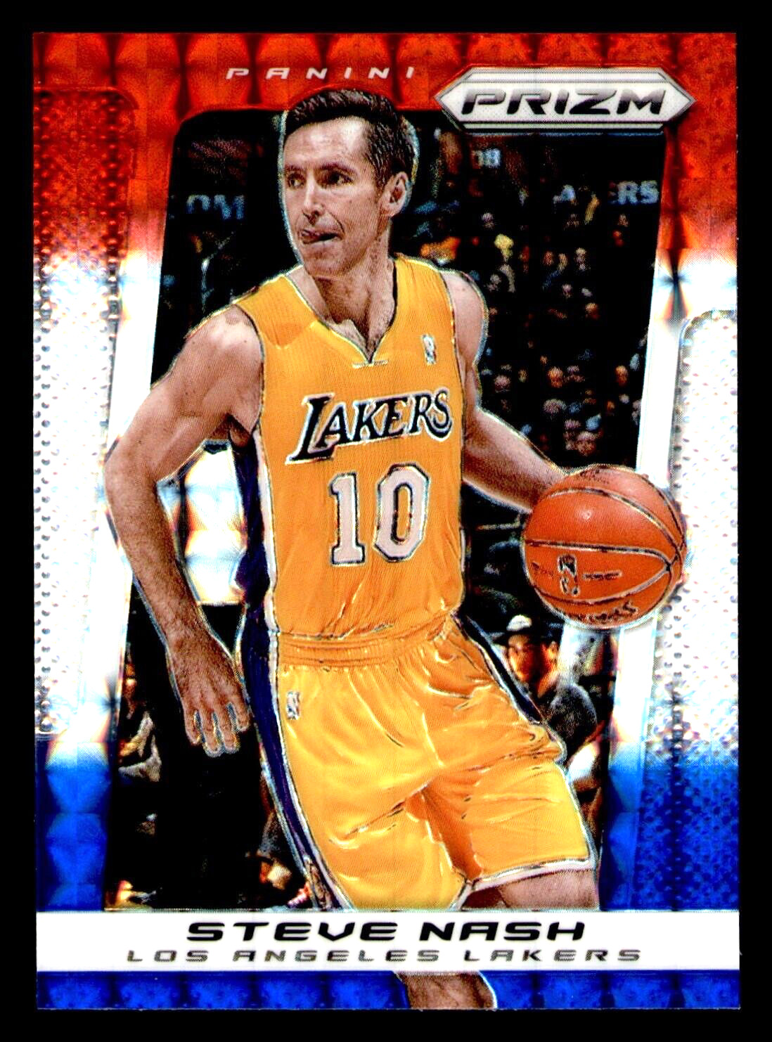 2013-14 Panini Prizm Steve Nash Red White and Blue Mosaic Prizm #85