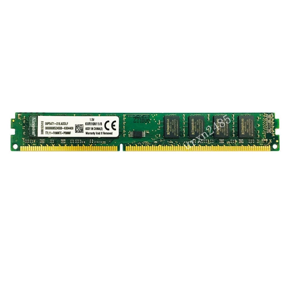 Kingston 16GB Kit 2x 8GB PC3-12800U DDR3 1600MHz KVR16N11/8 Desktop Memory RAM - Image 4 of 4