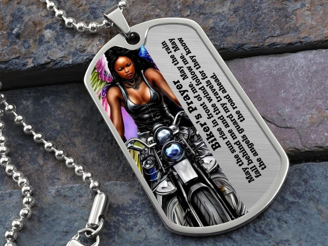 Bikers prayer best sale necklace