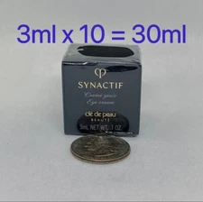 10 x Cle de Peau Beaute CPB Synactif Eye Cream Creme Yeux 3ml Each Total 30ml