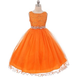 orange flower dress