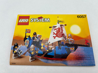 LEGO   Bauanleitung System Ritter Castle 6057 Instruction gelocht G