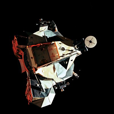 View Apollo 17 Lunar Module Challenger from Command Module America Photo Print