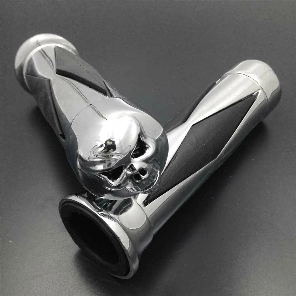 Para Suzuki Sportbikes 1987-2012 Savage 2002-2005 Volusia 800 Skull Diamond GRIP Foto 4 de 4