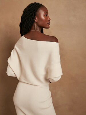 cream off the shoulder sweater dress QINSEN Bodycon Knit Sweater Dress for Women Off The Shoulder Long Sleeve  Mini Dress Beige XS at Amazon Women's Clothing store