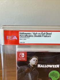 Halloween & Ash Vs Evil Dead Nintendo Switch Game Sealed A Graded PSA 9.8