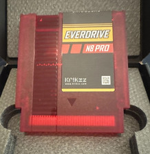 Everdrive N8 Pro (Nintendo NES Version) Transparent Red Genuine Krikzz Cartridge