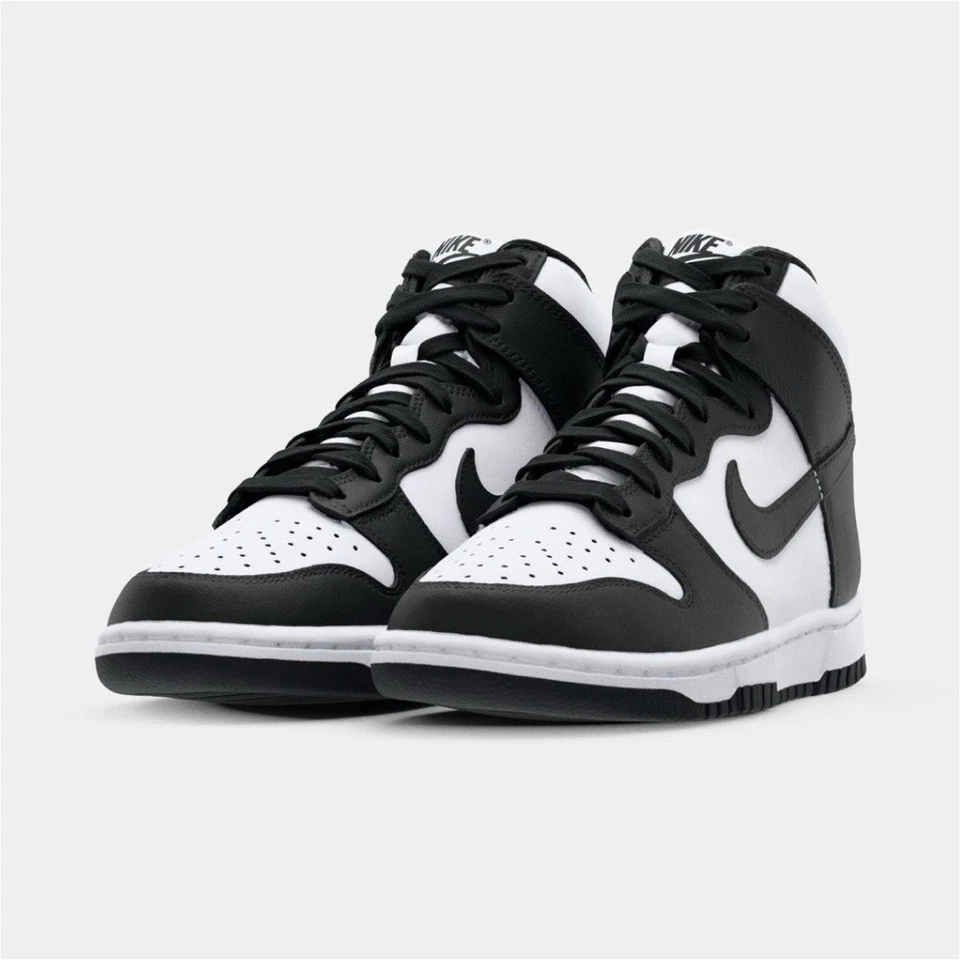 Nike Dunk High baskets homme noir/blanc EU 43 montantes à lacets - Photo 1/3