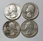 Lot Of 4 silver Washington Quarters As Pictured #2